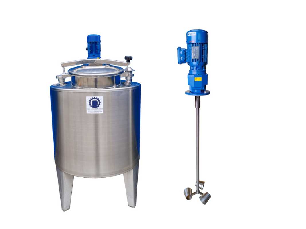 350L stainless steel vessel with cup stirrer