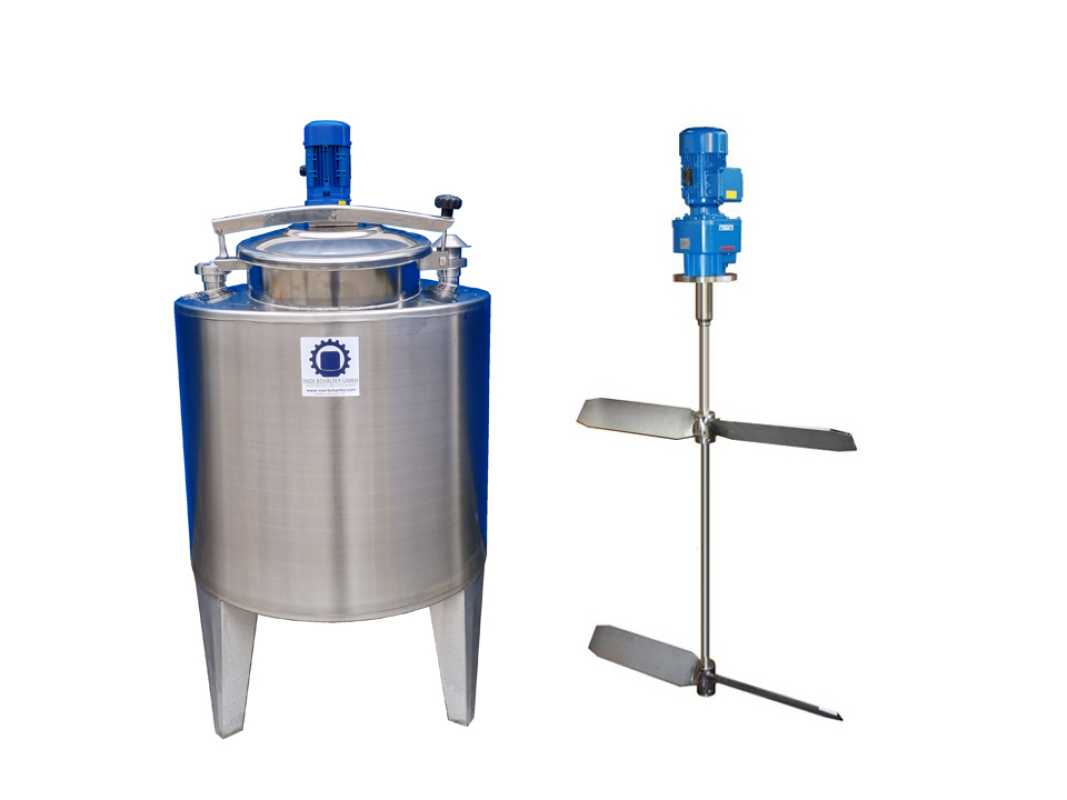 350L stainless steel vessel with paddle agitator
