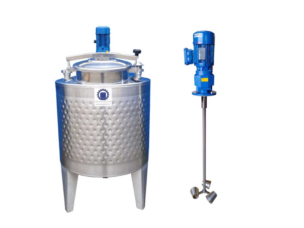 350L heiz-/kühlbarer Edelstahlbehälter mit Thermoplate und Becherrührwerk