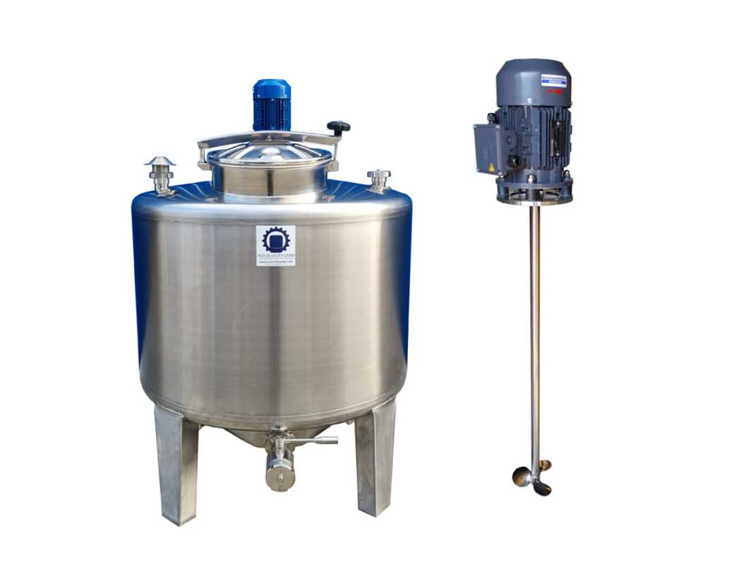 734L Edelstahlbehälter mit Propellerrührwerk