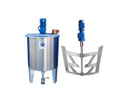 221L stainless steel mixing tank with anchor agitator
