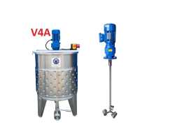 221L heat-/coolable stainless steel mixing tank with cup stirrer