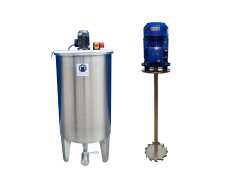 337L stainless steel mixing tank with dissolver