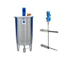337L stainless steel mixing tank with paddle agitator
