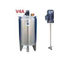 337L heat-/coolable stainless steel mixing tank with insulation and propeller mixer