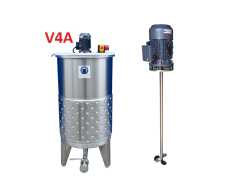 337L heat-/coolable stainless steel mixing tank with propeller mixer