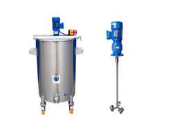 250L electrically heated stainless steel mixing tank with cup stirrer agitator