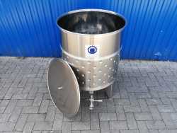 221L heat-/coolable stainless steel tank with thermoplate