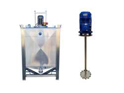 1000L Edelstahl Transportbehälter mit Dissolver