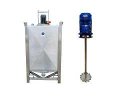 1250L Edelstahl Transportbehälter mit Dissolver