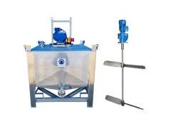 500L stainless steel vessel with gear agitator