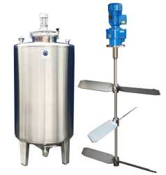 1533L stainless steel tank with paddle agitator