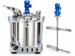 1000L stainless steel IBC with paddle agitator